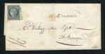 Belle lettre de Bastia pour Briançon ( Corse 1852 ) avec un n° 4 - Cachet PC 277