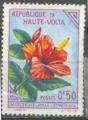 Haute-Volta (Rp.) 1963 - Fleur : hibiscus - YT 113 