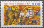 St-Pierre & Miquelon 1999 - Le marchal-ferrant au travail - YT 690 **