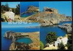 Grce Carte Postale CP Postcard 4 vues de Lindos  Rhodes