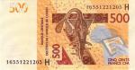 Afrique De l'Ouest Niger 2016 billet 500 francs pick 619e neuf UNC