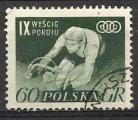 Pologne 1956; Y&T n 856; 60gr, cyclisme , 9e course cycliste de la Paix