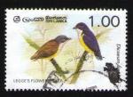 SRI LANKA Oblitration ronde Used Stamp Bird Oiseau Legge's Flowerpecker Dicaeum