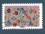 YT 11994 autocollant - motifs floral - Iris et tulipes