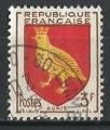France 1954; Y&T n 1004; 3F, armoirie d'Aunis