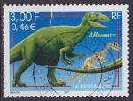 Timbre oblitr n 3334(Yvert) France 2000 - Allosaure