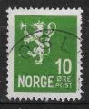 NORVEGE - 1926/29 - Yt n 112 - Ob - Lion hraldique 10o vert
