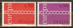 ITALIE N°1072/1073** (Europa 1971) - COTE 1.00 €
