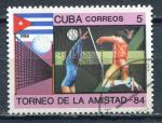 Timbre  CUBA  1984  Obl  N  2567   Y&T    Sports    Volley Ball Dames