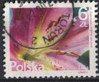 Pologne 2016 Oblitr rond Used Srie Fleurs et Fruits Lilium Lylas SU