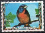 OUMM AL QIWAIN N 1247A o MI 1972 Oiseaux (Passerina ciris) grand format