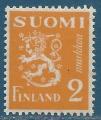 Finlande N257 Lion 2m orange neuf**
