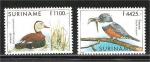 Suriname - SG 1856-1857 mint   bird / oiseau