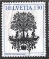 Suisse 2007; Y&T n 1963 (Mi 2041), 130c, dcoupage, arbre symbolique