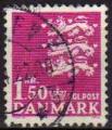 Danemark/Denmark 1962 - Armoirie: 3 lions, 1.50 Kr - YT 409 