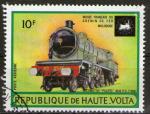 **   HAUTE - VOLTA    10 F   1973  YT-PA155  " Locomotive  1908 "  (o)   **