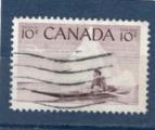 Timbre Canada Oblitr / 1955 / Y&T N278.