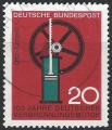 Allemagne - 1964 - Yt n 312 - Ob - Moteur  gaz de Otto et hommage  Langen