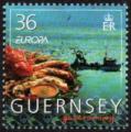 Guernesey 2005 - Europa, gastronomie : plat de crustacs - YT 1055/SG 1074 **