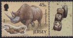 Jersey 2010 - Archologie, cotte St-Brelade, rhinocros, Nsc/MNH - YT 1607 **