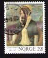 NORVEGE Oblitration ronde Used Stamp crivain Sigrid Undset romancire 1982