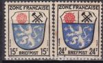 FRANCE occupation n 7 et 9 de 1945 neufs*  