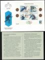 Norvge 1991 FDC Bloc sur enveloppe Champions Olympiques Norvgiens SU