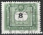 HONGRIE - 1953 - Yt TAXE n 199 - Ob - 50 ans timbre taxe 8 fi vert