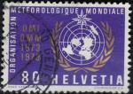 Suisse 1973 Oblitr OMM Organisation Mtorologique Mondiale Y&T CH S439 SU