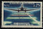 France 1964 Aviation 25me Anniversaire Service Aropostal de Nuit Y&T 1418 SU