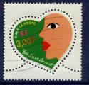 France 2000 - YT 3295 - cachet vague - Saint Valentin coeur Yves Saint Laurent