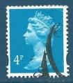 Grande-Bretagne N1730 Elizabeth II 4p turquoise oblitr
