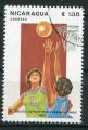 Timbre du NICARAGUA 1983  Obl  N 1274  Y&T Basket Ball