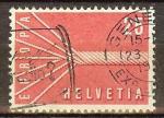 SUISSE N595 Oblitr (europa 1957) - COTE 3.00 