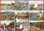 Suisse - Lucerne : Vues diverses- Carte postale crite BE