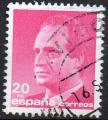 Espagne : Y.T. 2496 - Juan Carlos 20 pta rose carmin - oblitr - anne 1987