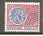 FRANCE 1964 Y&T PREO 127  trace charnire neuf* 