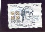 2016 5036 Sophie Germain 1776 - 1831 tampon rond