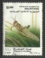 Mauritanie 1989; Y&T n 623; 5um faune, insecte, criquet plerin