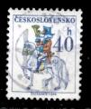 Tchecoslovaquie Yvert N2075 Oblitr 1974 Messager  cheval