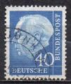 ALLEMAGNE FEDERALE N126 o Y&T 1957 Prsident Thodore Heuss
