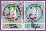 Italia 1966.- (SC) República. Y&T 950/1º. Scott 939/40º. Michel 1211/2º.