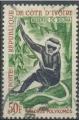 Cte d'Ivoire (Rp.) 1963 - Singe/Monkey: colobe magistrat, obl./used - YT 220 
