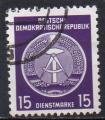ALLEMAGNE (RDA) N SERV 6 o Y&T 1955 Armoiries