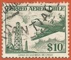 Chile 1956-57.- Avin y Paisaje. Y&T 169. Scott C184. Michel 514Y.