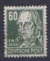 Allemagne  DDR  1948 - YT 45 - Georg Wilhelm Friedrich Hegel - philosophe