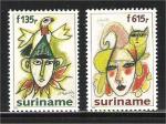 Suriname - Scott 1026-1027 mint     painting / peinturre