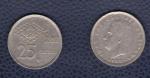 Espagne 1980 Pice de Monnaie Coin 25 pesetas Roi Juan Carlos Foot 1982