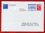 Enveloppe rponse FONDATION DE FRANCE. Beaujard.  N 12P276.