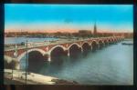 CPSM  non crite BORDEAUX  Le Pont sur la Garonne